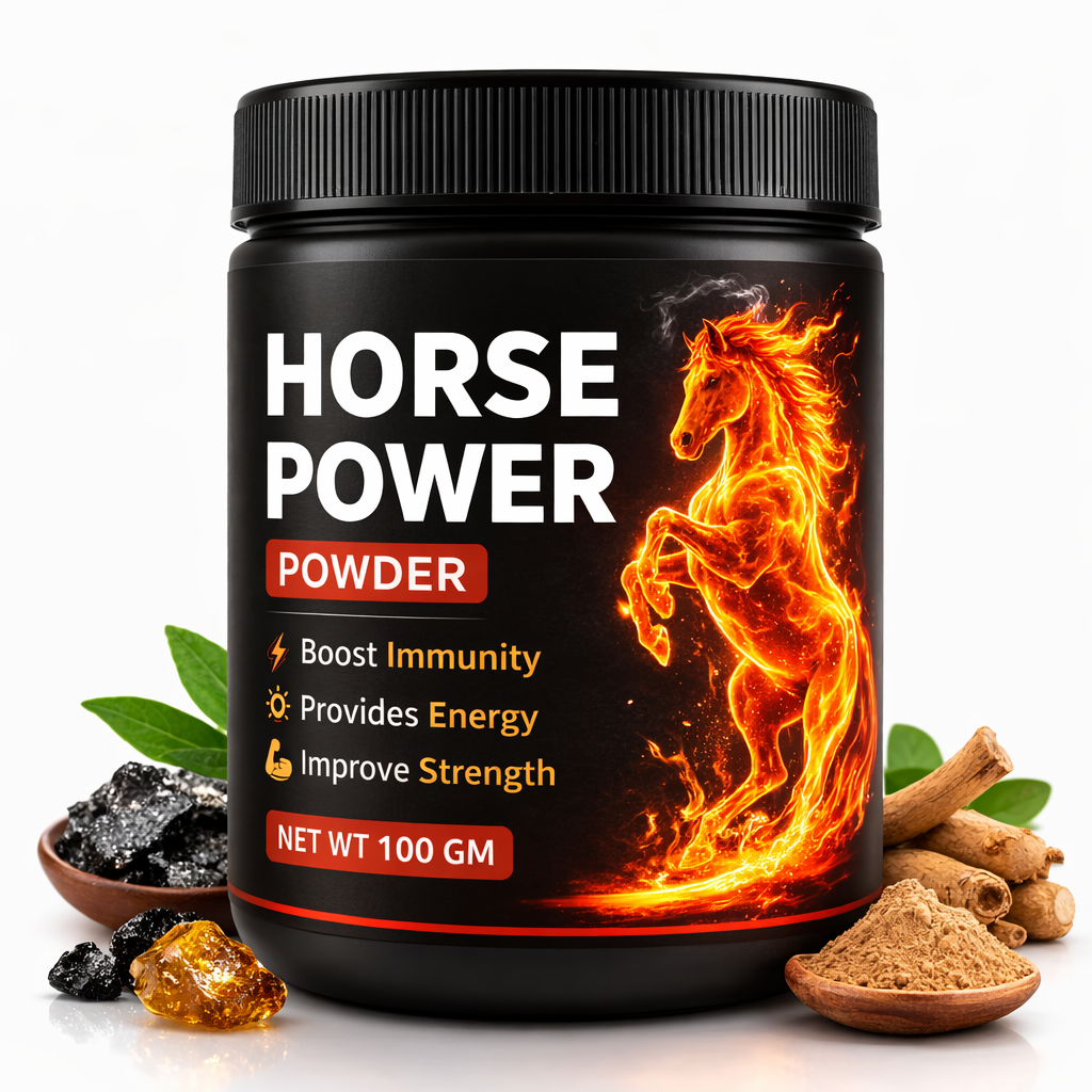 Horse Power Powder for Men | Ayurvedic Herbal Energy & Performance Support