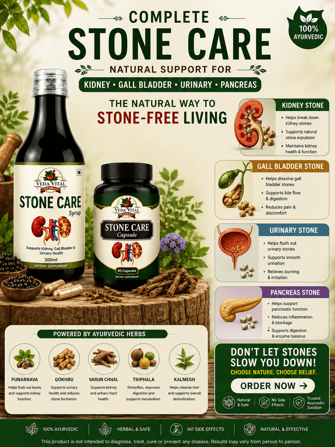 Stone Care – Advanced Ayurvedic Support for Kidney & Urinary Health - VEDAVITAL HERBALStone Care – Advanced Ayurvedic Support for Kidney & Urinary HealthKidney Care SupplementVEDAVITAL HERBALStone Care – Advanced Ayurvedic Support for Kidney & Urinary Health