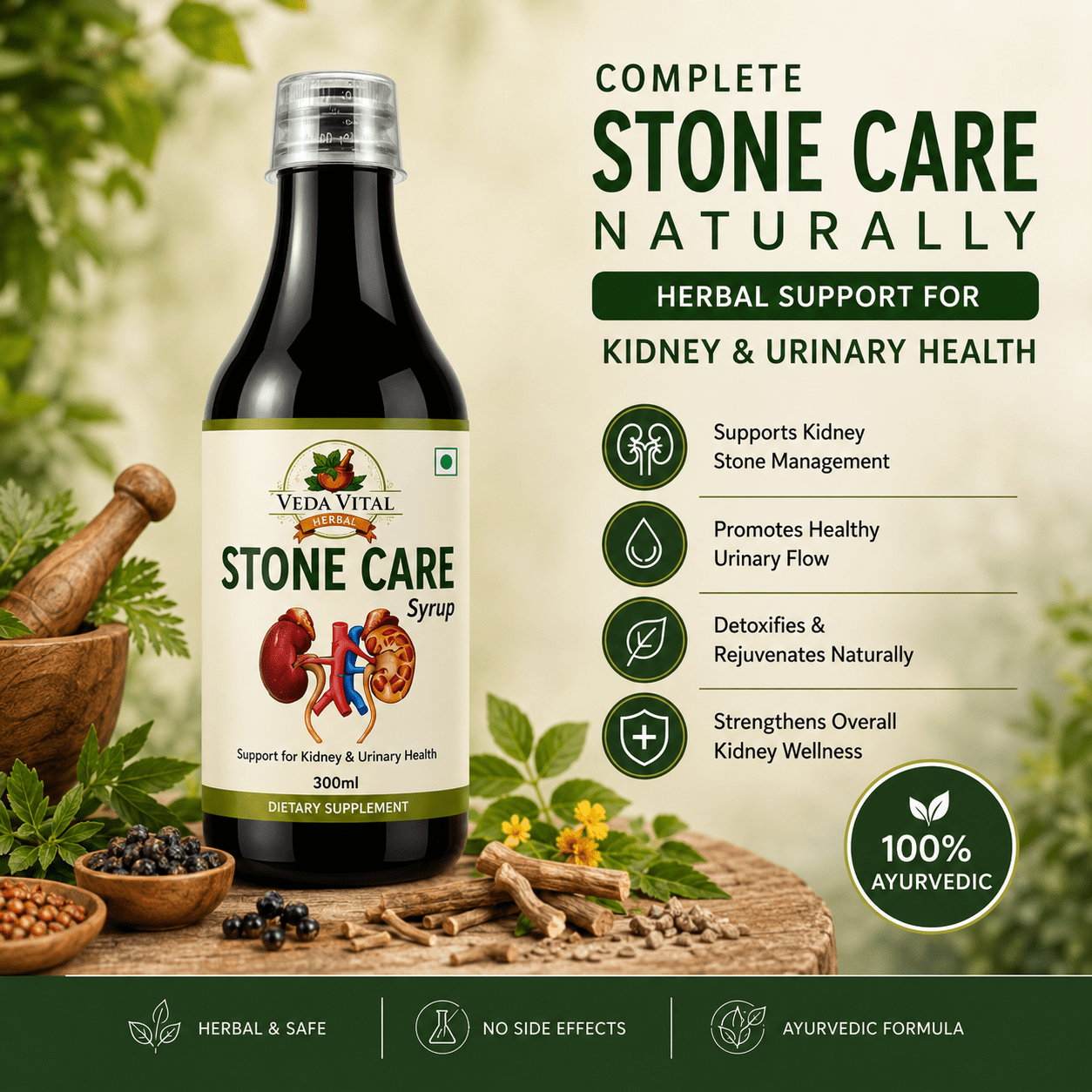 Stone Care – Advanced Ayurvedic Support for Kidney & Urinary Health - VEDAVITAL HERBALStone Care – Advanced Ayurvedic Support for Kidney & Urinary HealthKidney Care SupplementVEDAVITAL HERBALStone Care – Advanced Ayurvedic Support for Kidney & Urinary Health